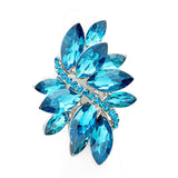 Marquise Crystal Cluster Stretch Ring by Madeline Love