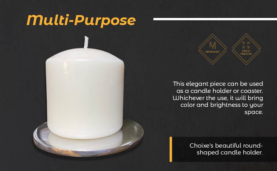 Multi-Purpose Round Candle Holder / Coaster by Choixe