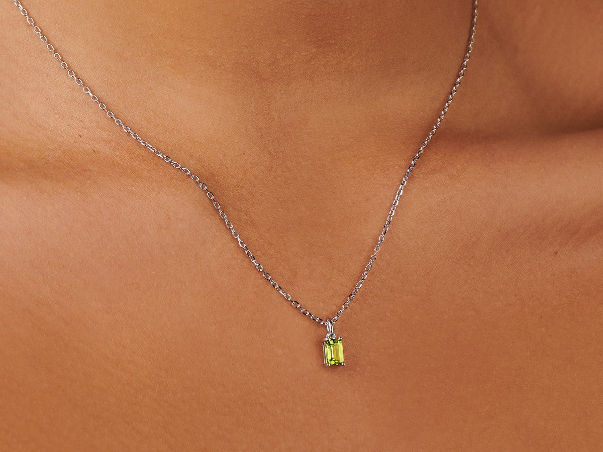 Peridot Silver Charm by Little Sky Stone