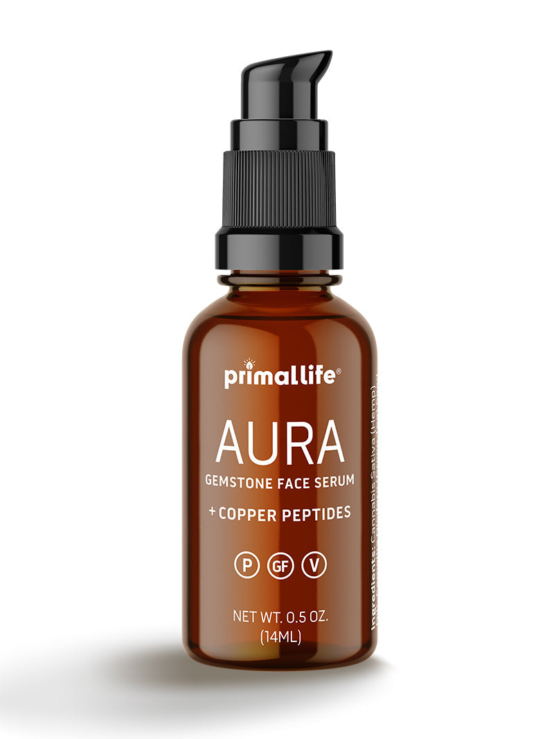 Aura Gemstone & Hemp Facial Serum by Primal Life Organics #1 Best Natural Dental Care