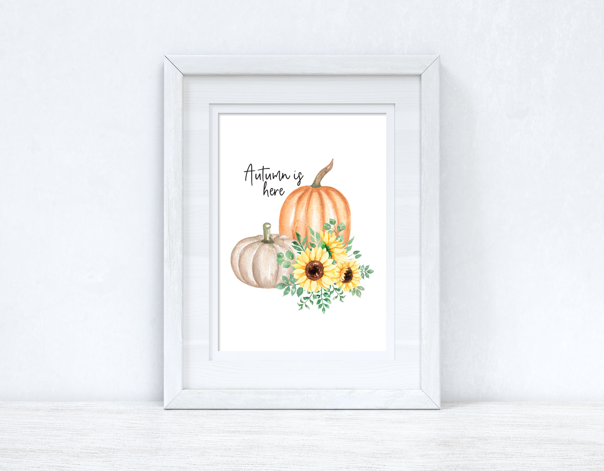 Autumn Is Here Autumn Seasonal Wall Home Decor Print by WinsterCreations™ Official Store