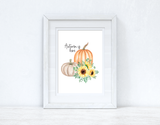 Autumn Is Here Autumn Seasonal Wall Home Decor Print by WinsterCreations™ Official Store