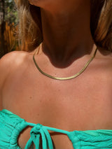 Thick Herringbone Chain by Toasted Jewelry