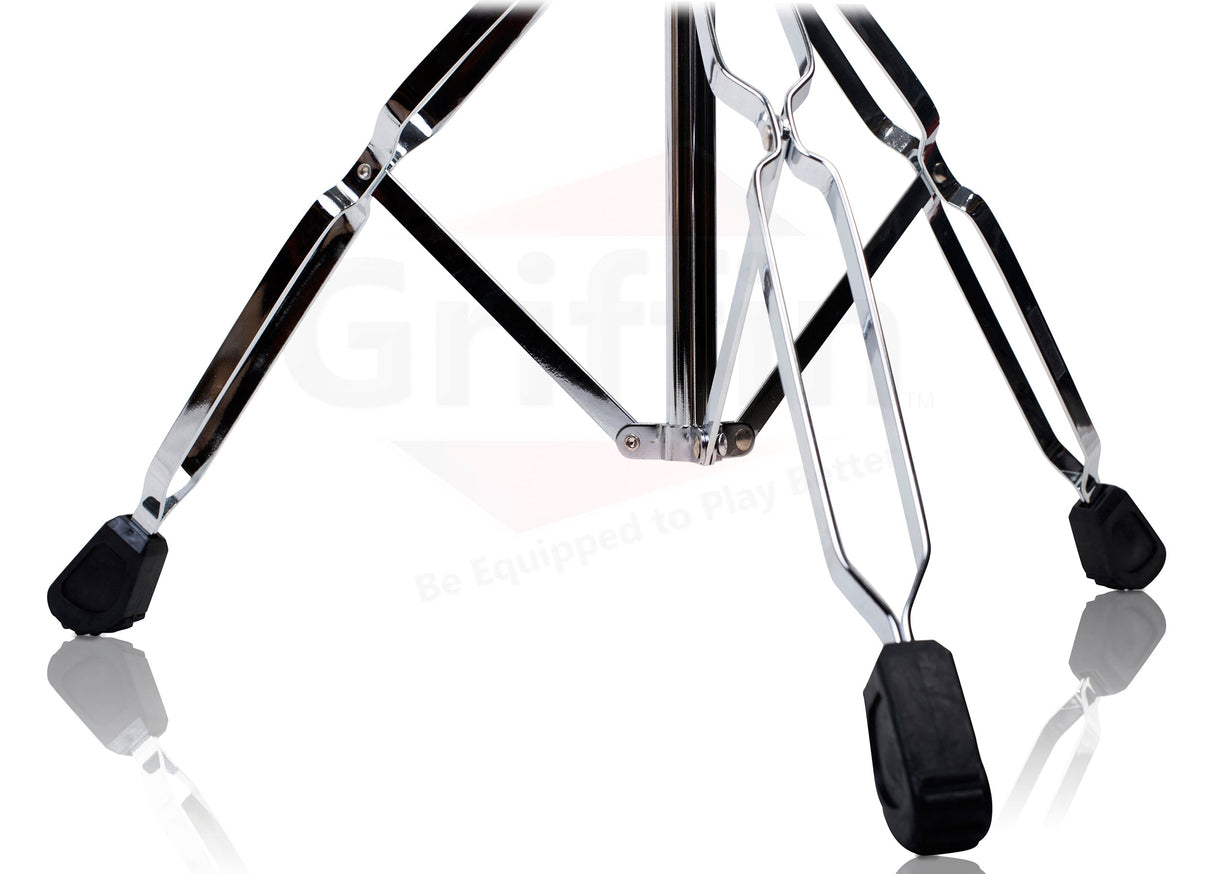 GRIFFIN Cymbal Boom Stand - Double Braced Drum Percussion Gear Hardware Set - Adjustable Height - Arm Holder With Counterweight Adapter for Mounting by GeekStands.com