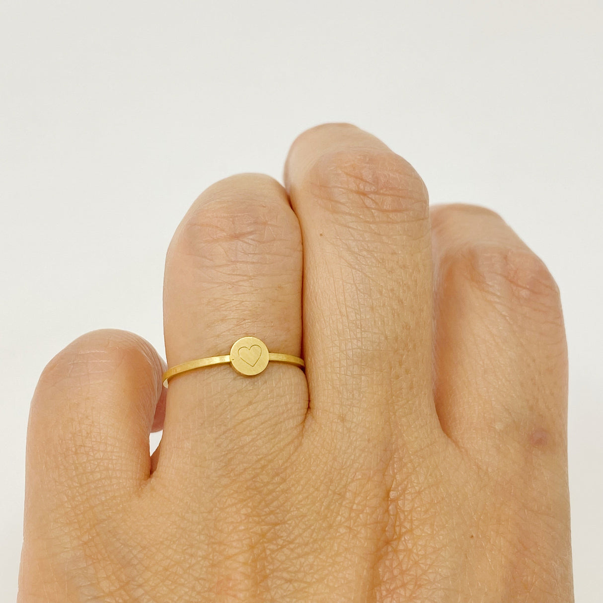 Tiny Disc Stackable Ring by Ellisonyoung.com