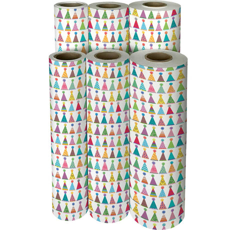 Party Hats Birthday Gift Wrap by Present Paper