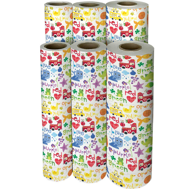 Colors Kids Gift Wrap by Present Paper
