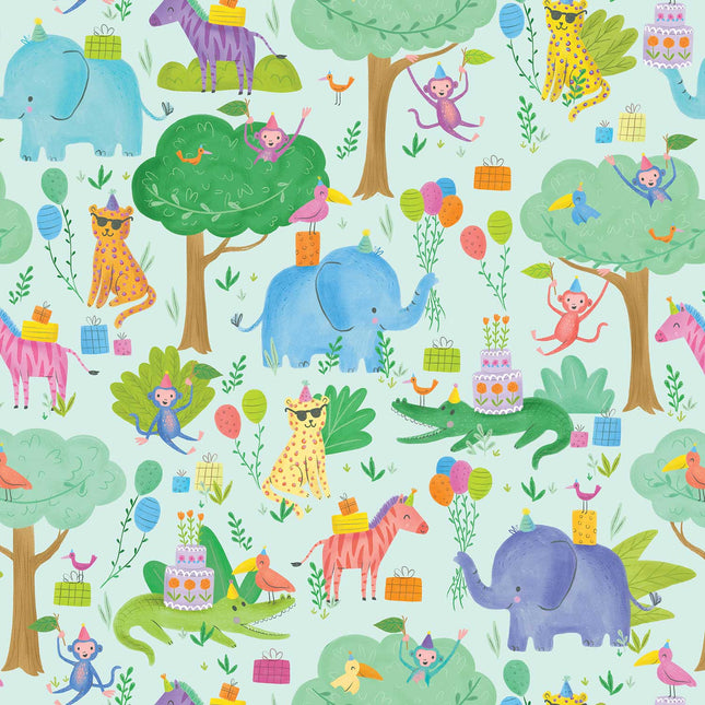 Jungle Party Birthday Gift Wrap by Present Paper