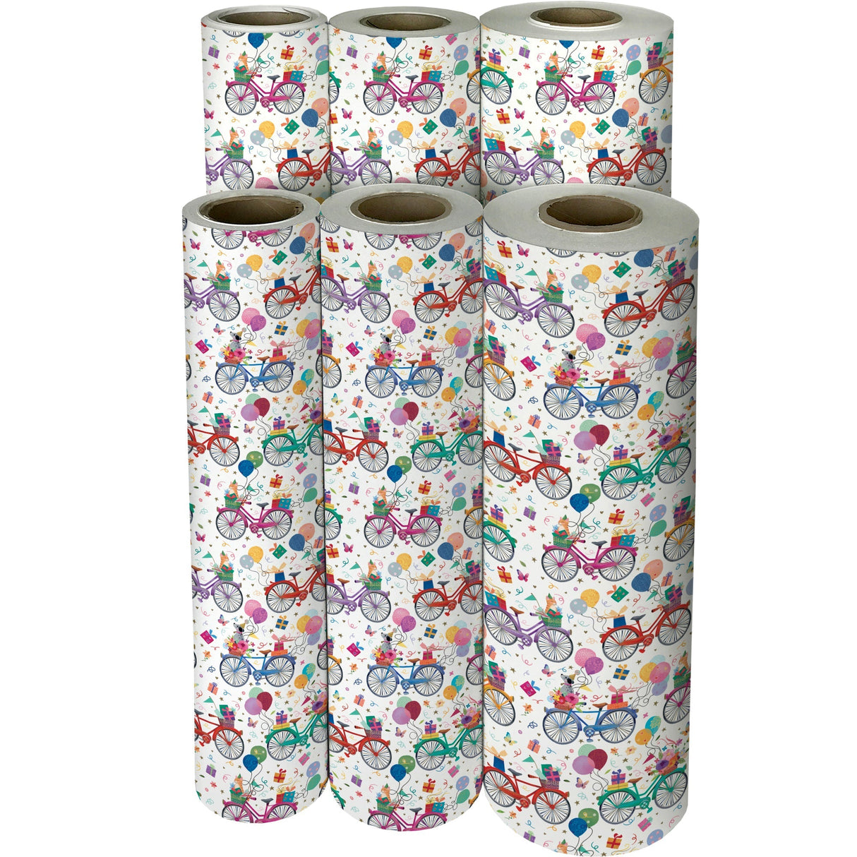 Birthday Bicycles Gift Wrap by Present Paper