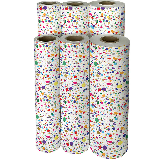 Paint Splatter Gift Wrap by Present Paper