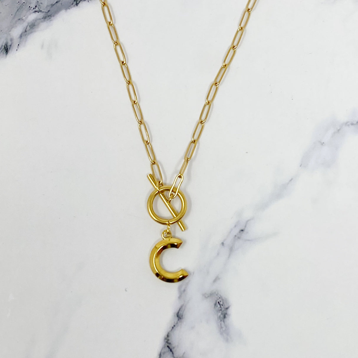 Modern Classic Initial Necklace by Ellisonyoung.com