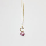 Pearl Drop Charm Necklace by Jennifer Cervelli Jewelry