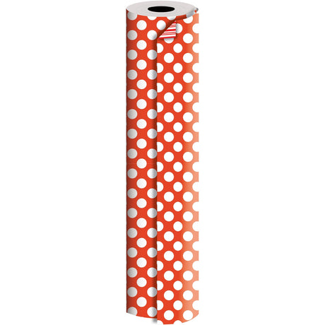 Two-Sided Red Dot Stripe Gift Wrap by Present Paper