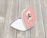 Checkerboard Pink French Bulldog Compact Mirror BB1238SCM by Caroline's Treasures