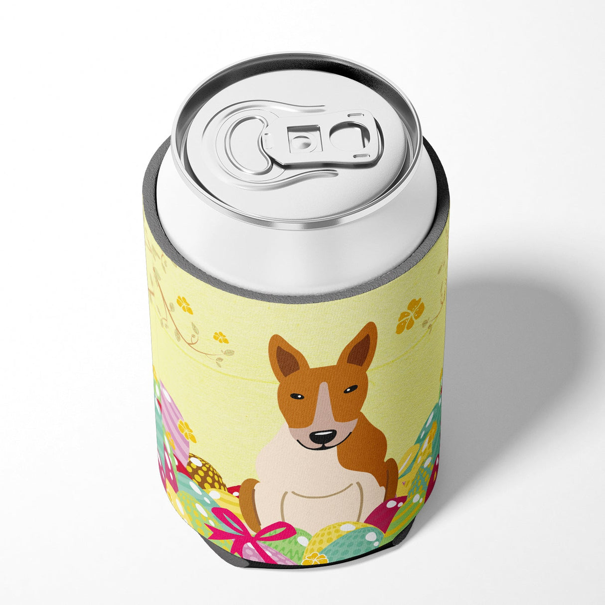 Easter Eggs Bull Terrier Red White Can or Bottle Hugger BB6135CC by Caroline's Treasures