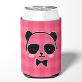 Panda Bear Pink Face Can or Bottle Hugger BB7039CC by Caroline's Treasures