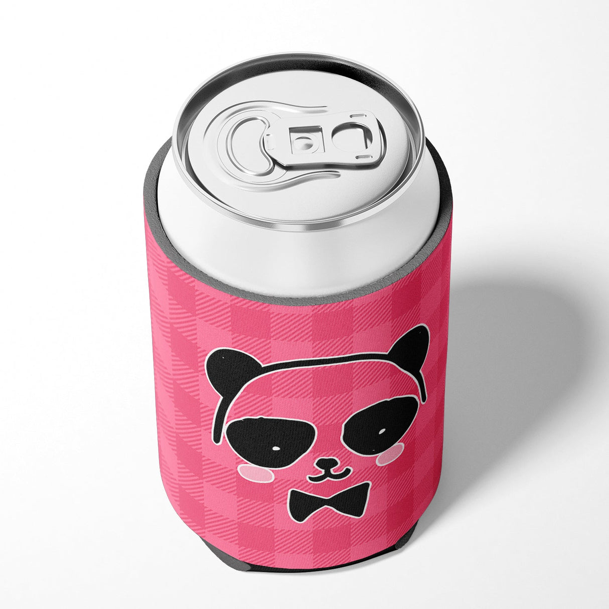 Panda Bear Pink Face Can or Bottle Hugger BB7039CC by Caroline's Treasures