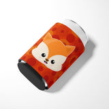 Baby Fox Face Polkadots Can or Bottle Hugger BB7089CC by Caroline's Treasures