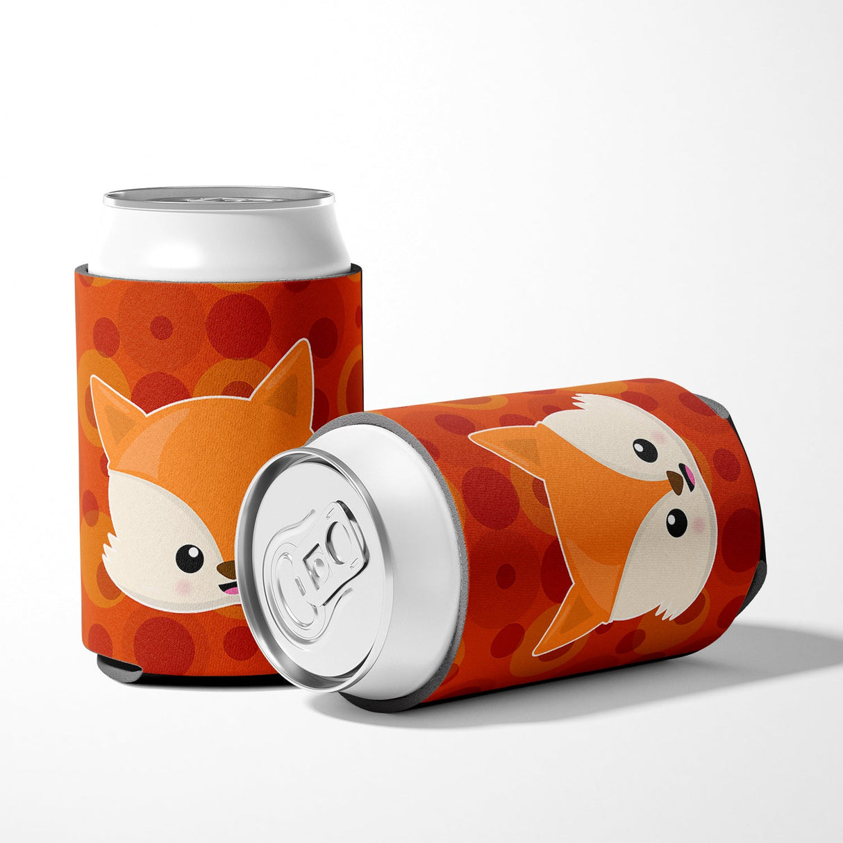 Baby Fox Face Polkadots Can or Bottle Hugger BB7089CC by Caroline's Treasures