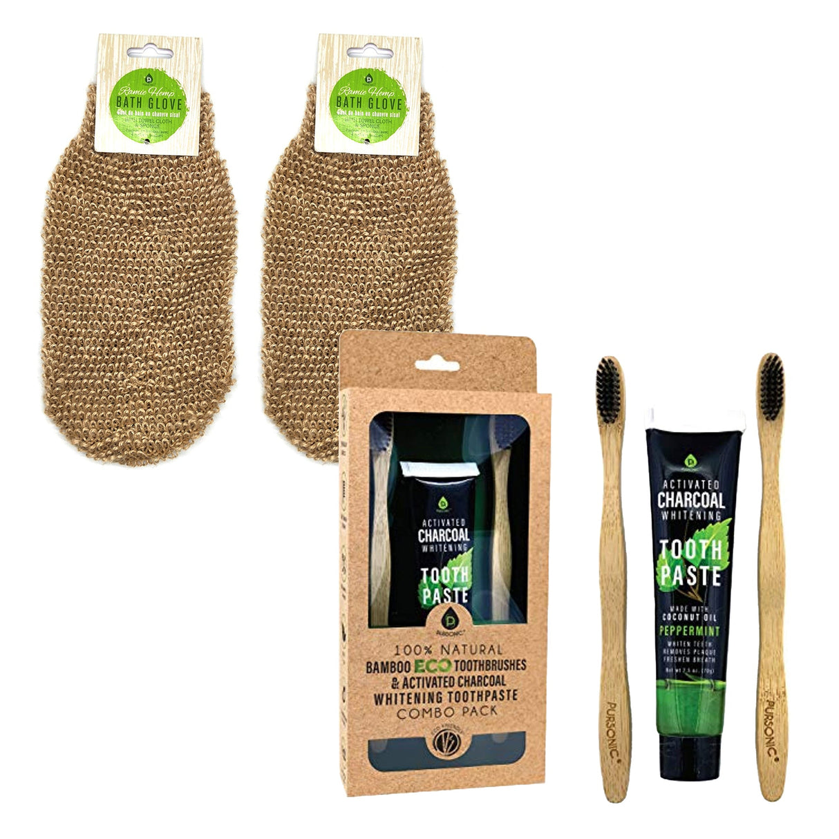 Eco-Friendly Bath & Oral Care Bundle by Pursonic