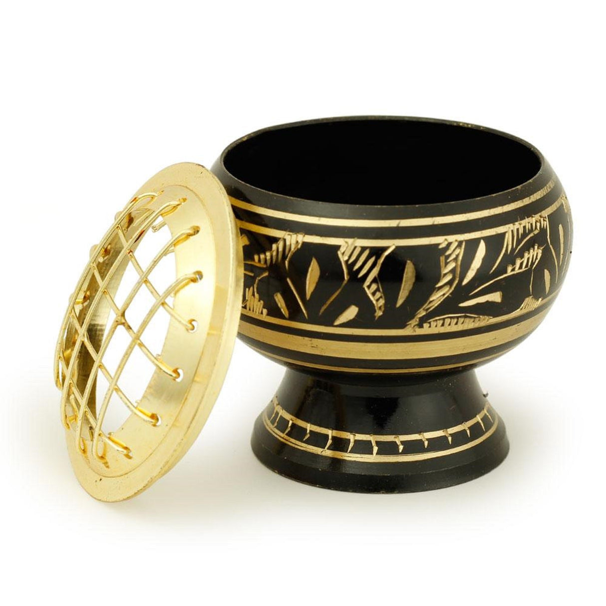 Black Brass Burner with Net Top by OMSutra