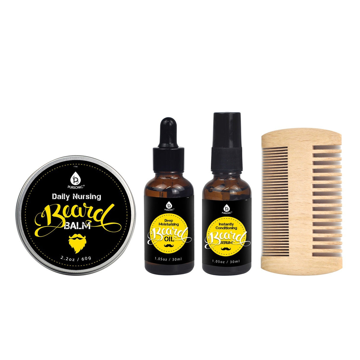 Beard Care Grooming Kit by Pursonic