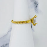 Braided Single Stone Ring by Ellisonyoung.com