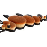 Beauty Experts Set of 10 Oval Beauty Brushes by VistaShops