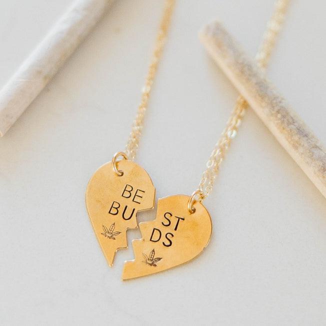 BEST BUDS 420 Broken Heart Necklace by Salt and Sparkle