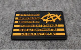 AnarchoChristian PVC Morale Patch by Proud Libertarian