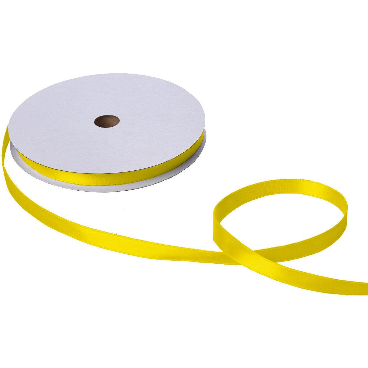 Jillson & Roberts Double-Faced Satin Ribbon, 5/8" Wide x 100 Yards, Yellow by Present Paper