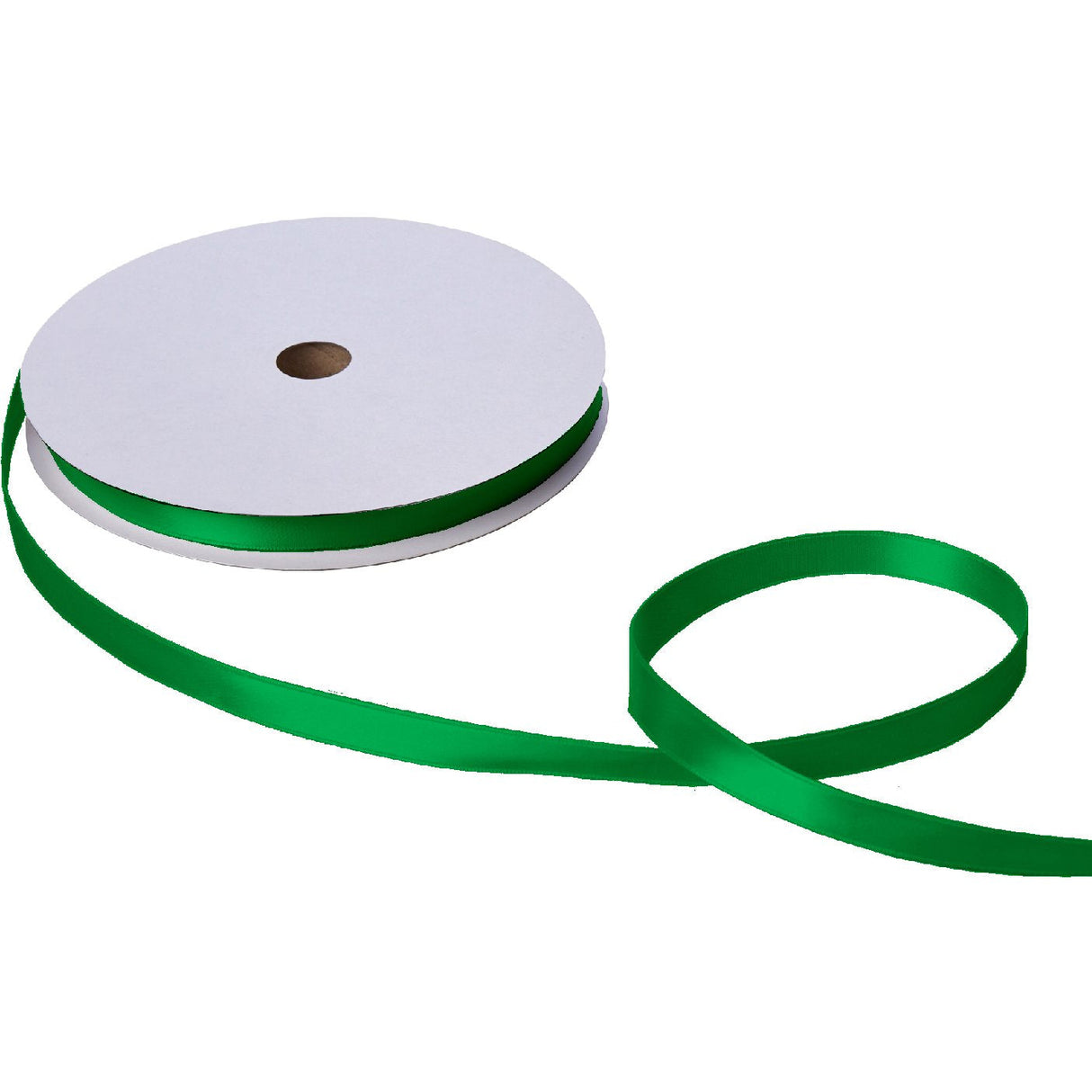 Jillson & Roberts Double-Faced Satin Ribbon, 5/8" Wide x 100 Yards, Green by Present Paper