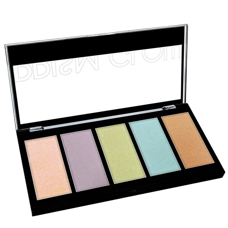 KLEANCOLOR 5 Color Prismatic Highlighter Palette - Prism Glow