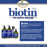 Difeel Biotin Pro-Growth Shampoo, Conditioner & Leave in Conditioning Spray 3-PC Gift Set - Shampoo 33.8 oz., Conditioner 33.8 oz. and Leave in Conditioning Spray 6 oz. by difeel - find your natural beauty