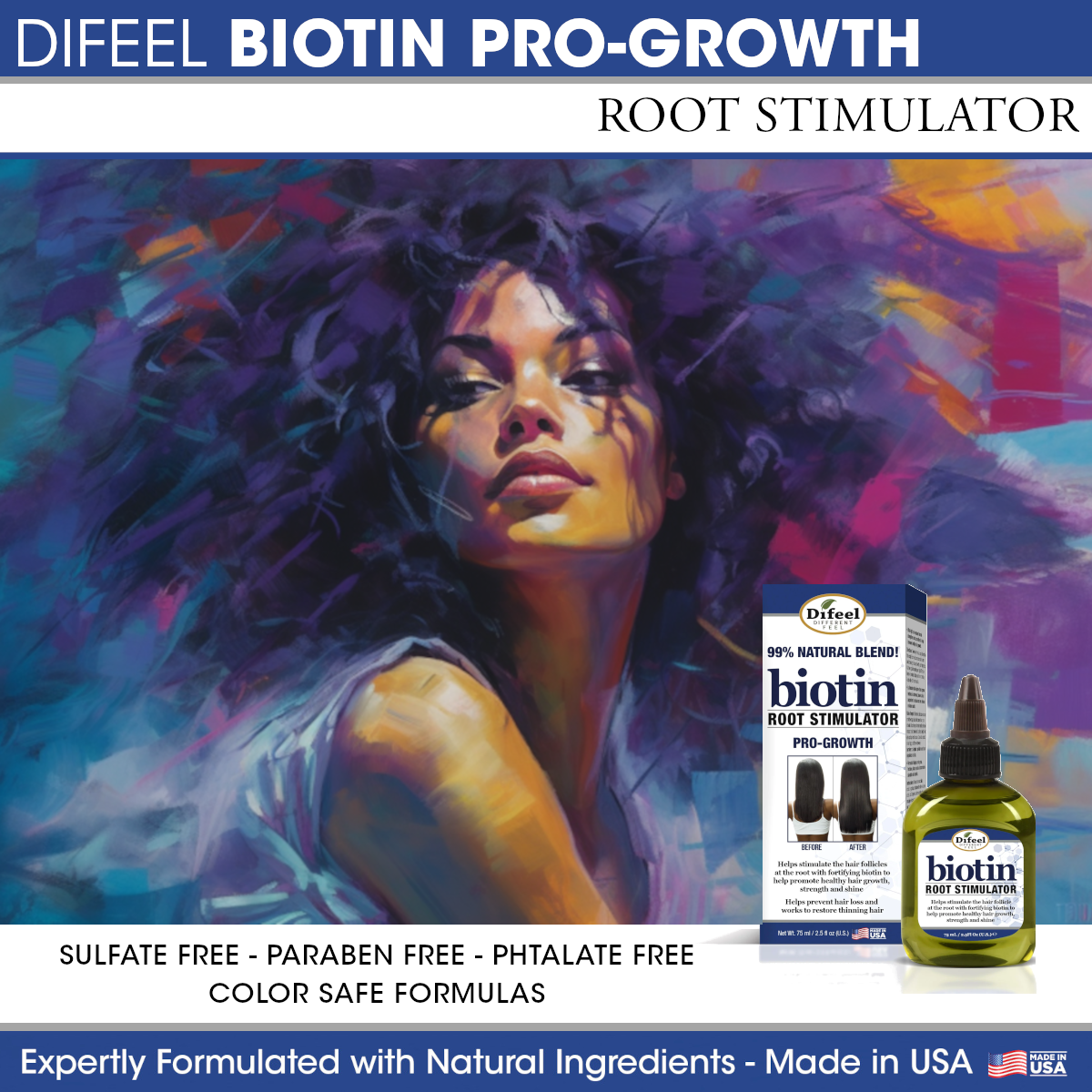 Difeel Biotin Pro-Growth Root Stimulator 7.1 Ounce by difeel - find your natural beauty