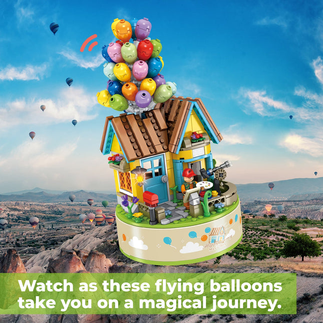 Contixo BK01 Flying Balloons Building Block Set with Music Box - 528 PCS by Contixo