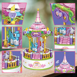 Contixo BK02 Carousel Building Block Set with Music Box - 488 PCS by Contixo