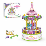 Contixo BK02 Carousel Building Block Set with Music Box - 488 PCS by Contixo