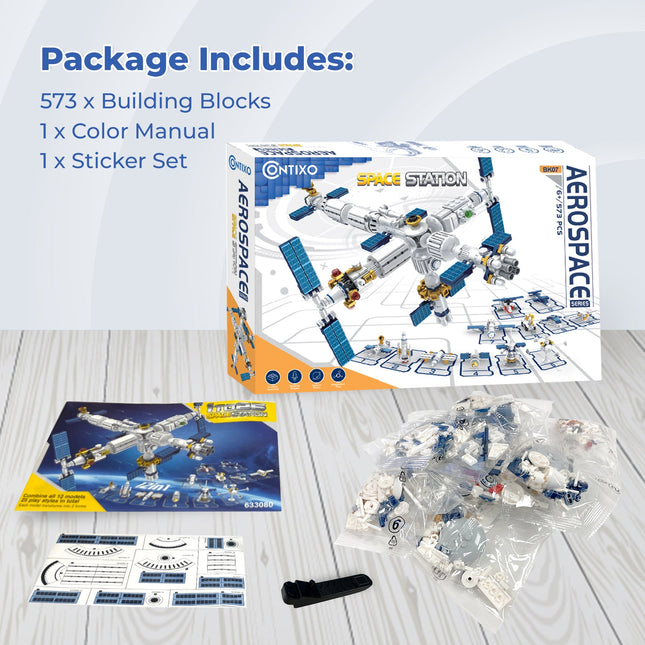 Contixo BK07 Aerospace Series Space Station Building Block Set - 573 PCS by Contixo