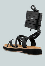 bledel lace up square toe gladiator sandals by London Rag