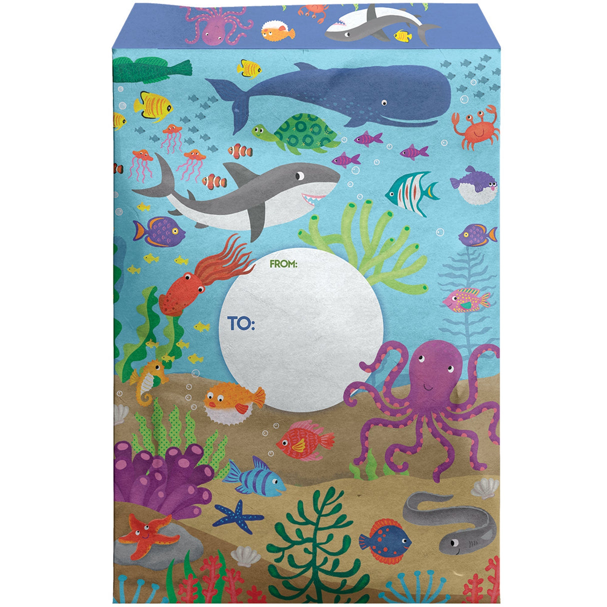 Large Printed Padded Mailing Envelopes, Under the Sea by Present Paper