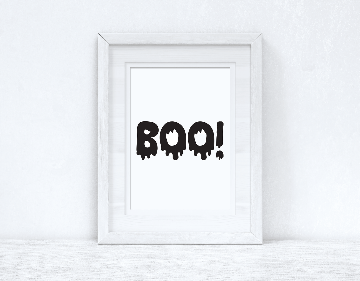 BOO Halloween Autumn Seasonal Wall Home Decor Print by WinsterCreations™ Official Store - Vysn