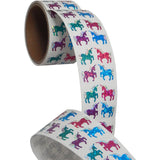 Bulk Roll Prismatic Stickers, Mini Unicorns (50 Repeats) by Present Paper