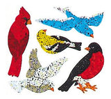 Bulk Roll Prismatic Stickers, Mini Birds (100 Repeats) by Present Paper