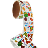 Bulk Roll Prismatic Stickers, Mini Garden (50 Repeats) by Present Paper