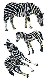 Bulk Roll Prismatic Stickers, Zebras (50 Repeats) by Present Paper