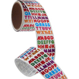 Bulk Roll Prismatic Stickers, Multi Alphabets (50 Repeats) by Present Paper