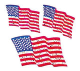 Bulk Roll Prismatic Stickers, American Flags (100 Repeats) by Present Paper