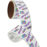 Bulk Roll Prismatic Stickers, Miss You / Thinking Of You / Hello (100 Repeats) by Present Paper