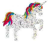 Bulk Roll Prismatic Stickers, Unicorn / Rainbow Mane and Tail (100 Repeats) by Present Paper